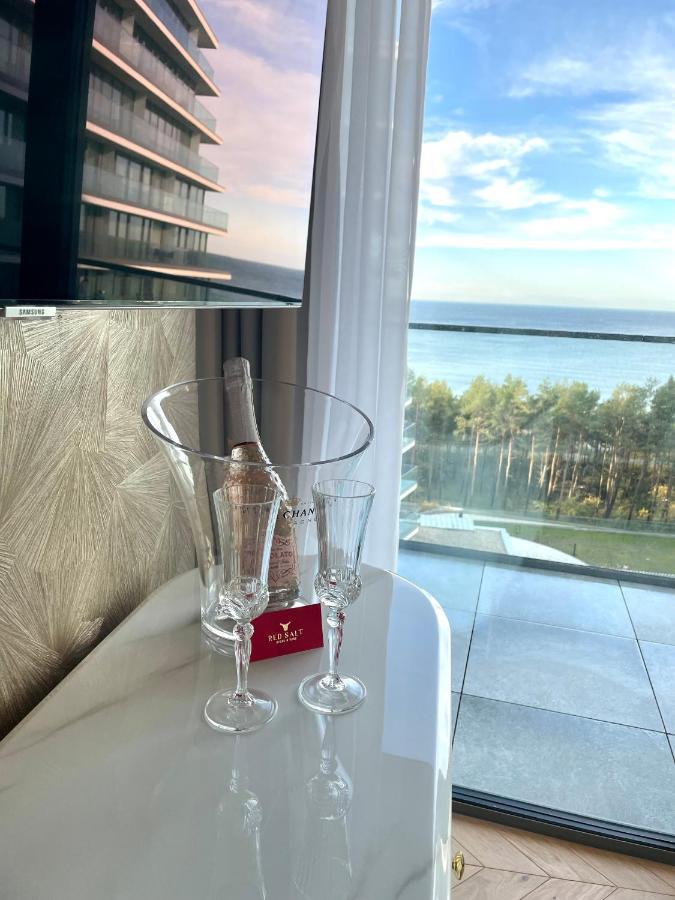 Wave Apartment Tyballtic 7Th Floor With Two Bedrooms And Sea View! Miedzyzdroje Exteriör bild